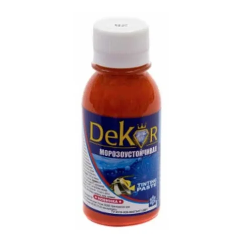 Паста колерная "DEKOR" №25 персик, 0,1кг в Гомеле