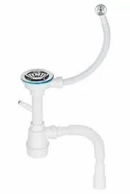 Сифон для кухни с прямоугольным переливом 114мм (AVE129740) в Гомеле