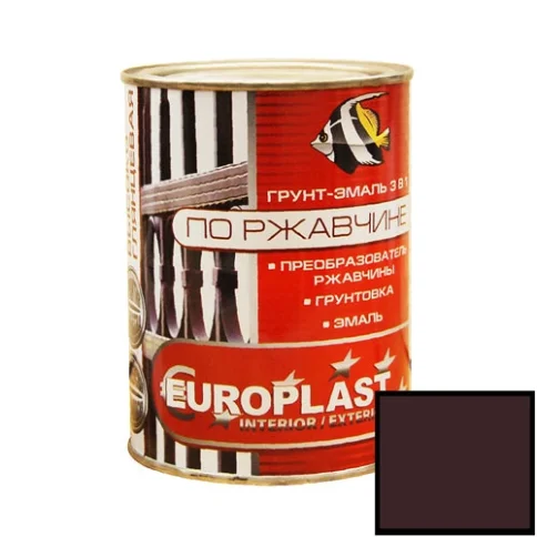 Грунт-эмаль по ржавчине EUROCLASS шоколад 0,9 кг в Гомеле