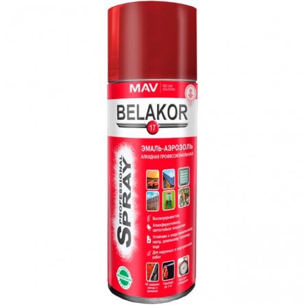 Краска аэрозольная BELAKOR 17 алкидная RAL 9007 серая, 520мл в Гомеле
