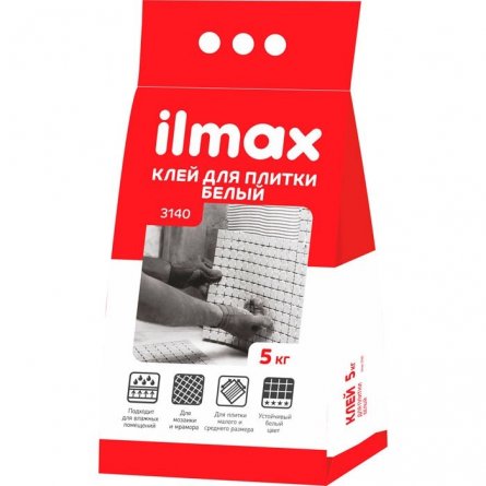 Клей для плитки белый ILMAX 3140 , 5 кг в Гомеле